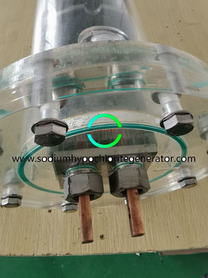 Fully transparent electrolytic cell