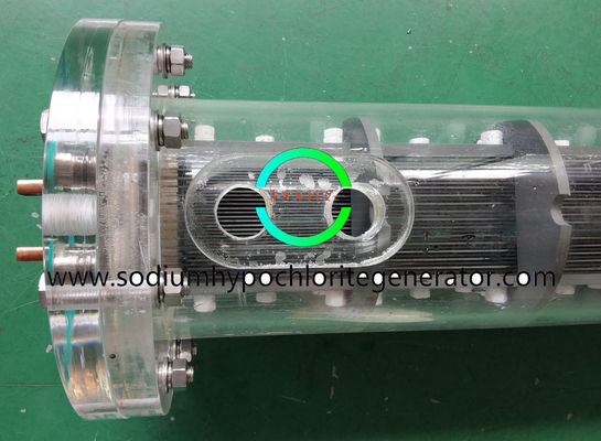 Fully transparent electrolytic cell