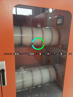 Large efficient sodium hypochlorite generator