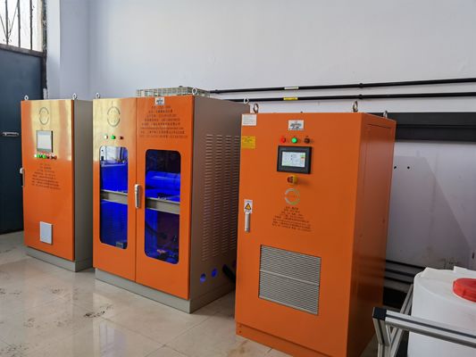 Large efficient on site sodium hypochlorite generator