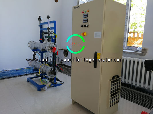 Bipolar Titanium Hypochlorite Generation From Seawater with Iridium Coating